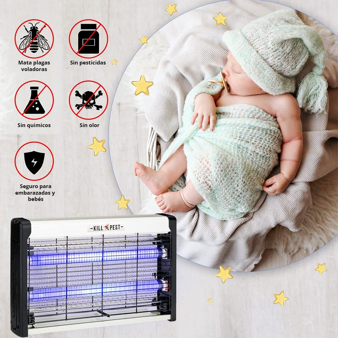 MATA MOSCAS ELÉCTRICO DE ALTO VOLTAJE – 20W