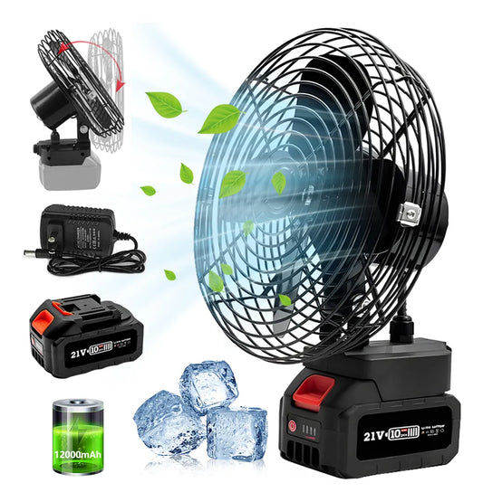 VENTILADOR RECARGABLE CON BATERÍA DOBLE