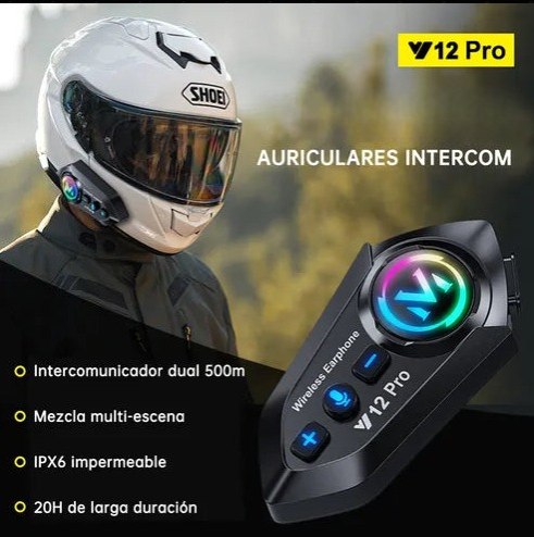 AUDÍFONOS BLUETOOTH PARA CASCOS MOTO