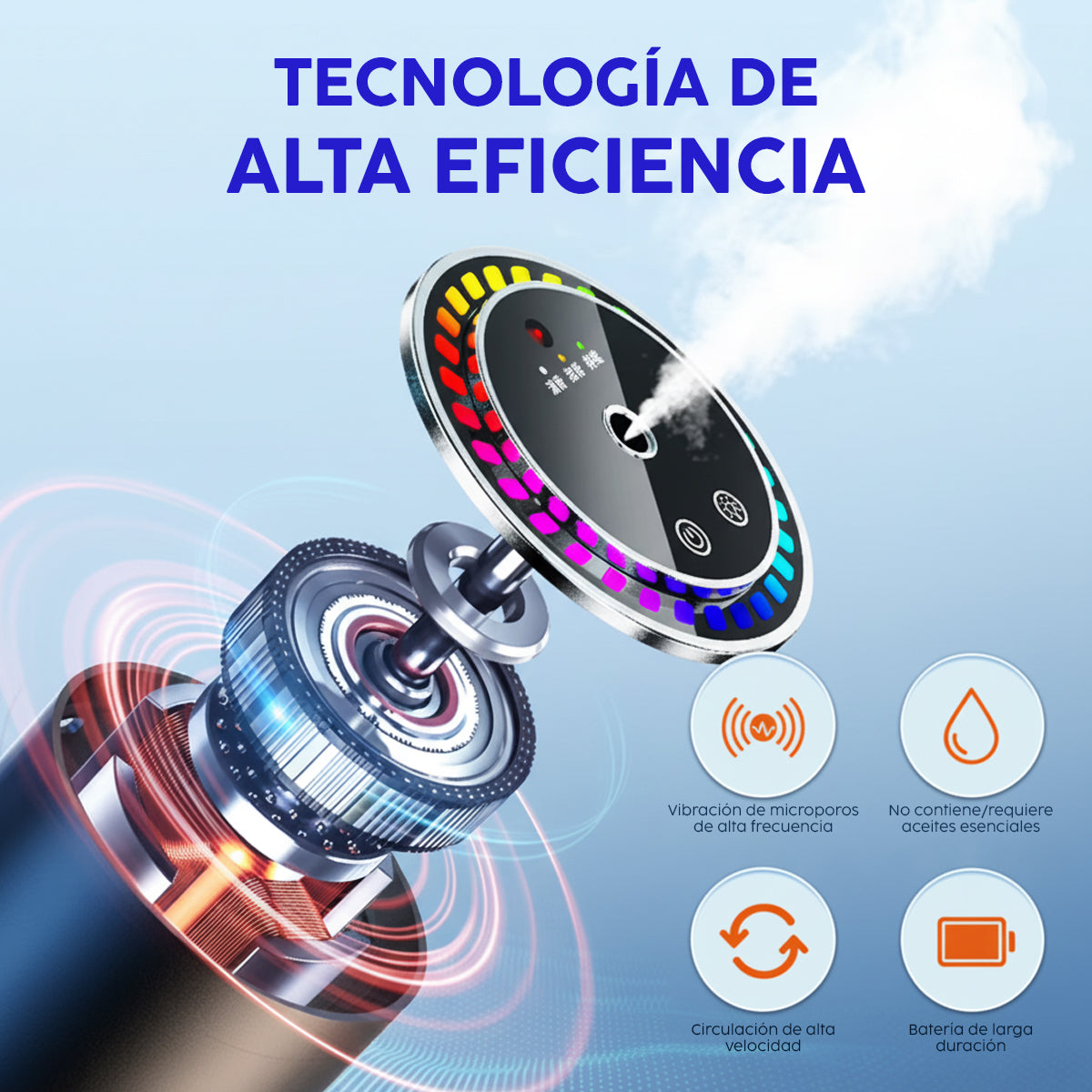Humidificador para Auto con Luces Led