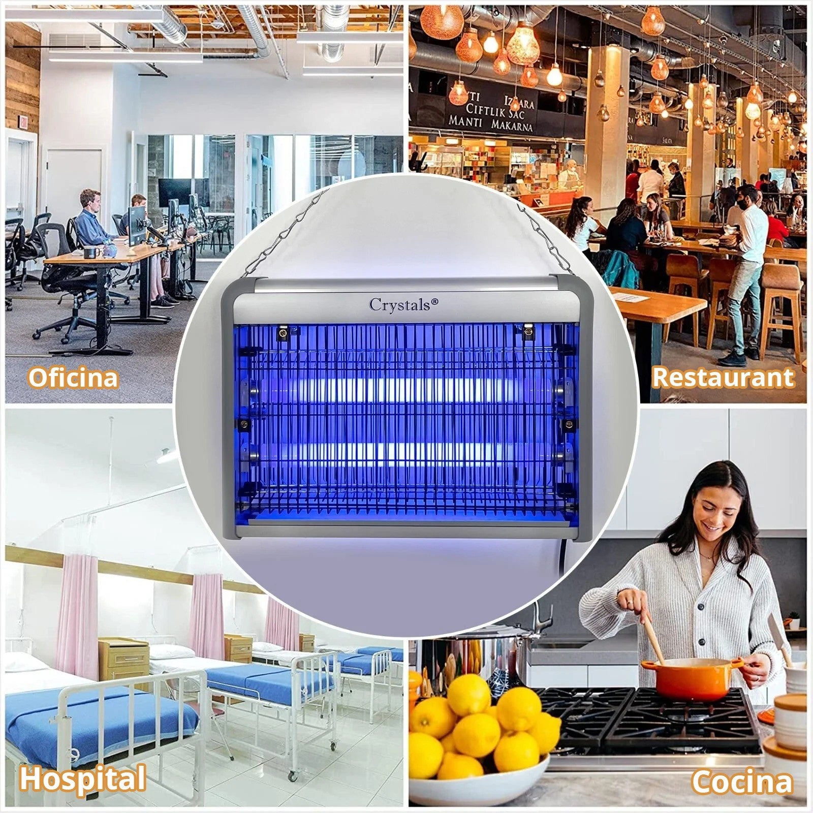 MATA MOSCAS ELÉCTRICO DE ALTO VOLTAJE – 20W