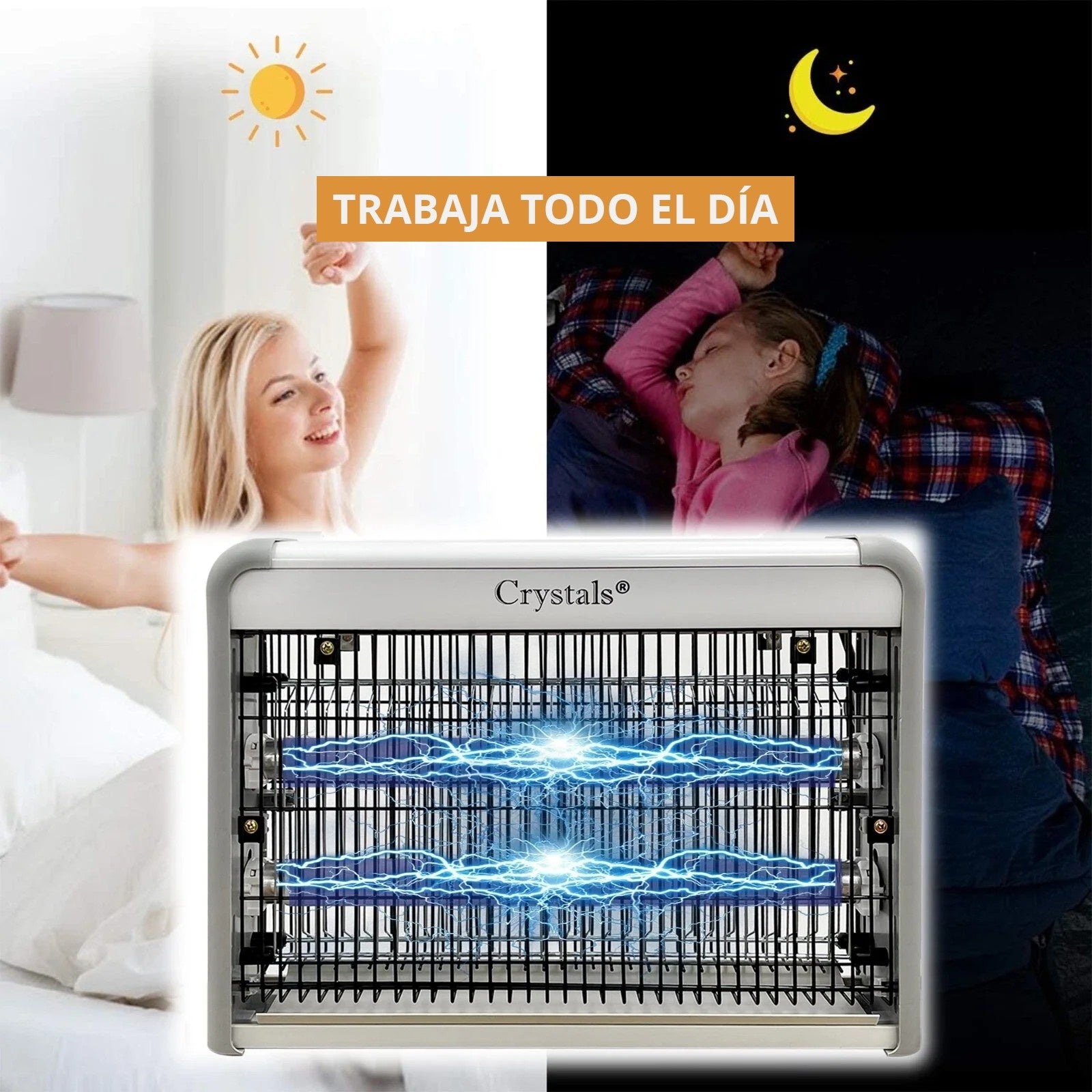 MATA MOSCAS ELÉCTRICO DE ALTO VOLTAJE – 20W